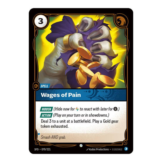 Spiritforged (SFD) - Wages of Pain (#070/221) (Near Mint)