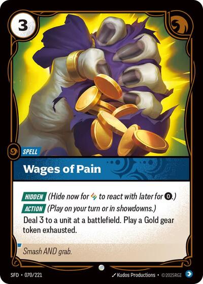 Spiritforged (SFD) - Wages of Pain (#070/221, Common) ()