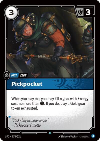 Spiritforged (SFD) - Pickpocket (#074/221, Uncommon) ()
