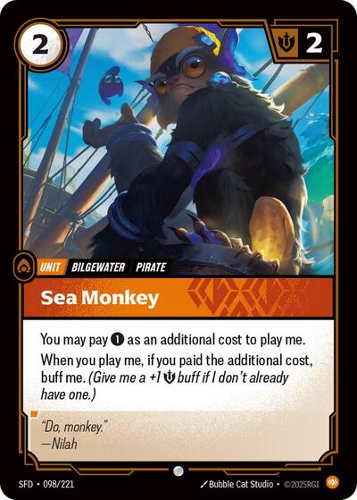 Spiritforged (SFD) - Sea Monkey (#098/221, Common) ()