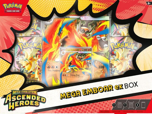 ME: Ascended Heroes (ASC) - Ascended Heroes Mega Emboar ex Box (, Double Rare) ()