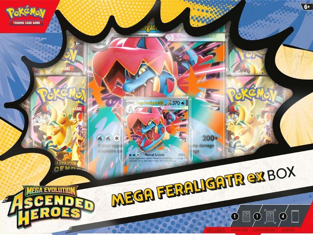 ME: Ascended Heroes (ASC) - Ascended Heroes Mega Feraligatr ex Box (, Double Rare) ()