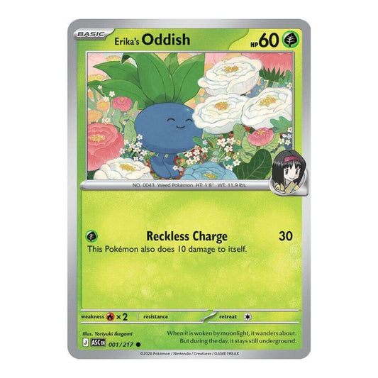 ME: Ascended Heroes (ASC) - Erika's Oddish (#001/217) (Near Mint)