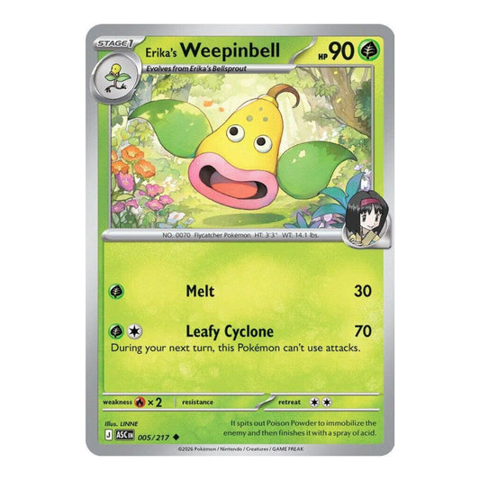 ME: Ascended Heroes (ASC) - Erika's Weepinbell (#005/217) (Near Mint)
