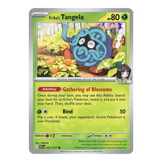 ME: Ascended Heroes (ASC) - Erika's Tangela - 007/217 (#007/217) (Near Mint)