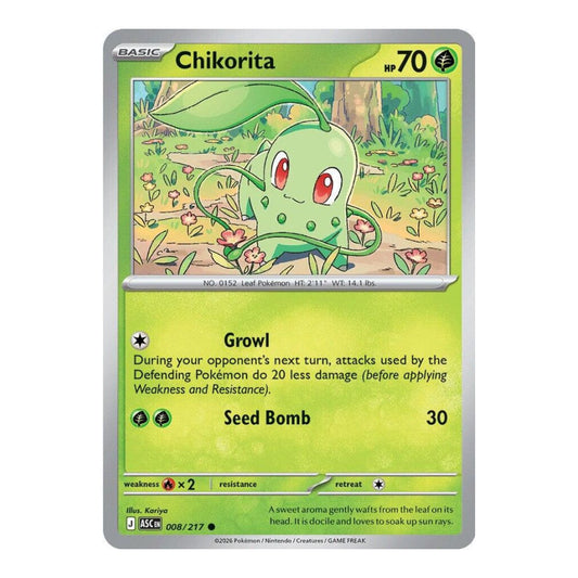 ME: Ascended Heroes (ASC) - Chikorita (#008/217) (Near Mint)