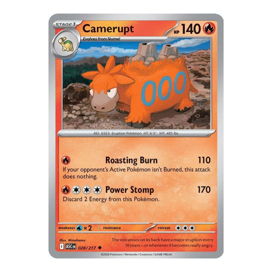 ME: Ascended Heroes (ASC) - Camerupt (#028/217) (Near Mint)
