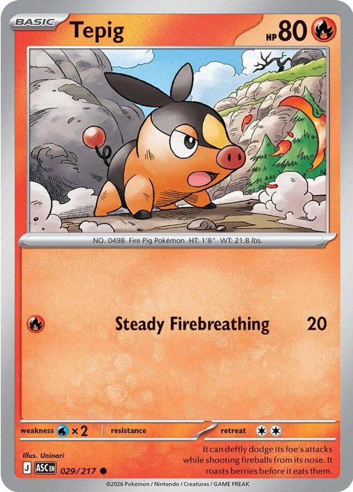 2026 Pokemon: ME: Ascended Heroes (ASC) - Tepig (#029/217, Common)