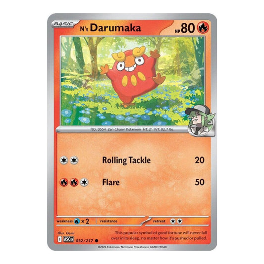 ME: Ascended Heroes (ASC) - N's Darumaka (#032/217) (Near Mint)