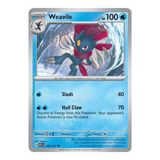 ME: Ascended Heroes (ASC) - Weavile - 045/217 (#045/217) (Near Mint)