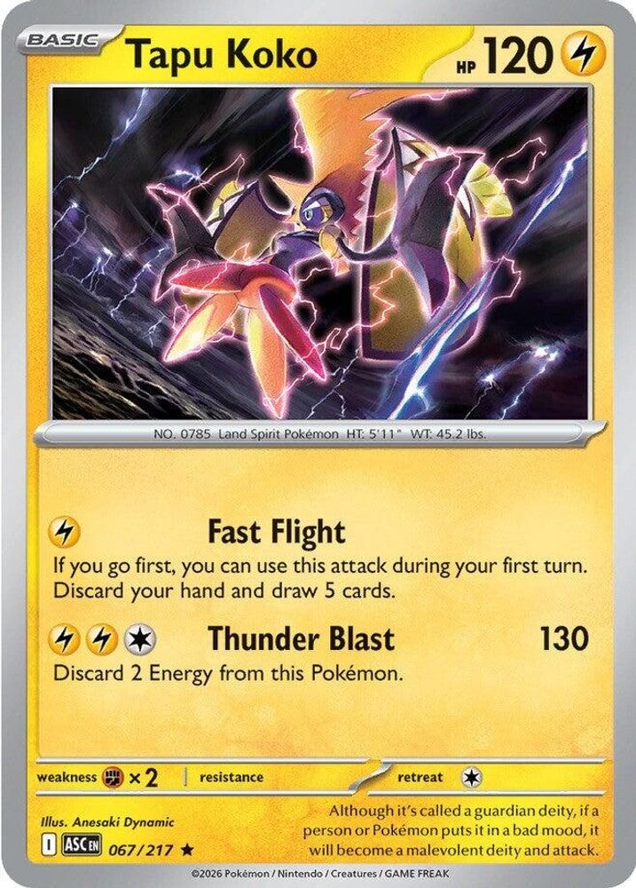 ME: Ascended Heroes (ASC) - Tapu Koko (#067/217, Rare) ()