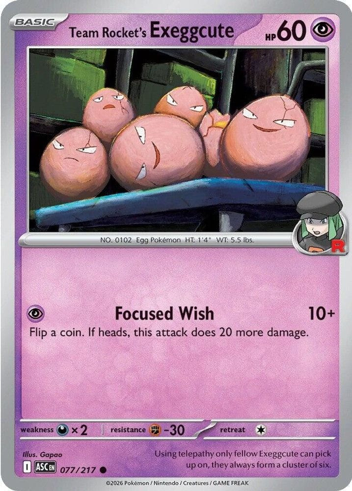 ME: Ascended Heroes (ASC) - Team Rocket's Exeggcute (#077/217, Common) ()
