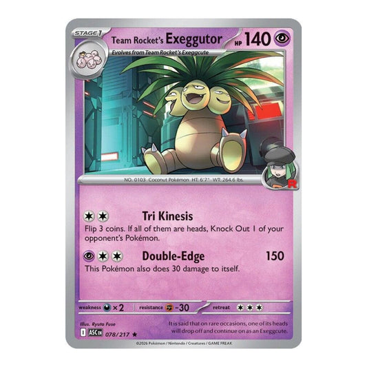ME: Ascended Heroes (ASC) - Team Rocket's Exeggutor (#078/217) (Near Mint)