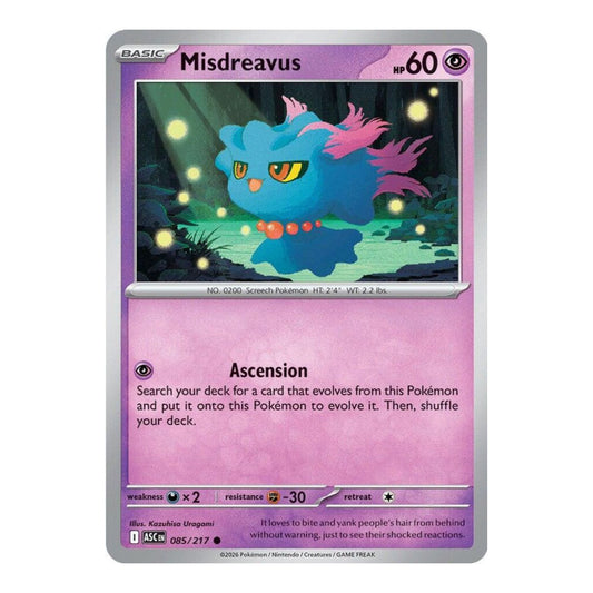 ME: Ascended Heroes (ASC) - Misdreavus - 085/217 (#085/217) (Near Mint)