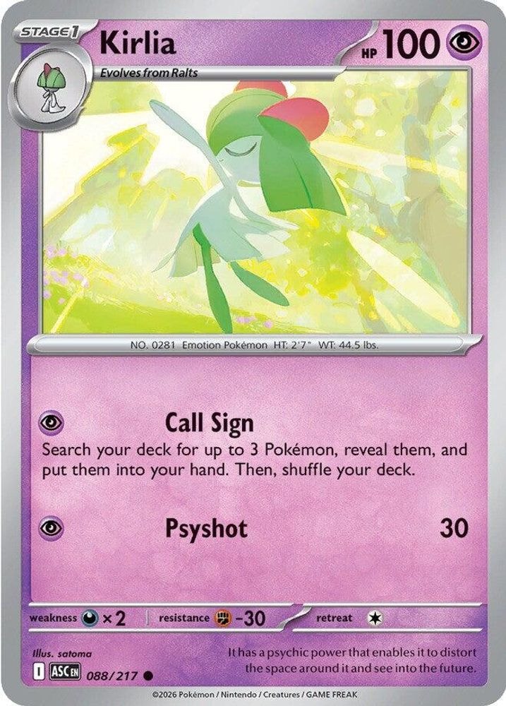 ME: Ascended Heroes (ASC) - Kirlia (#088/217, Common) ()