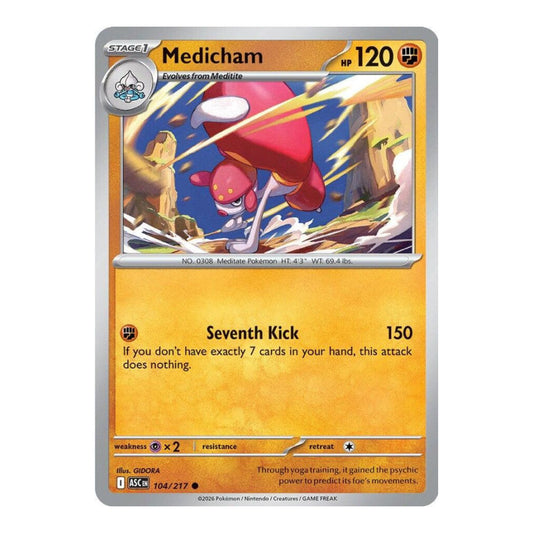 ME: Ascended Heroes (ASC) - Medicham - 104/217 (#104/217) (Near Mint)