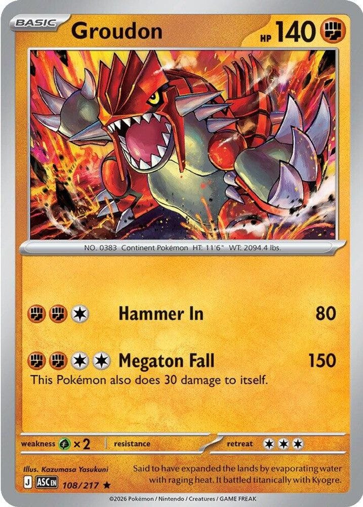ME: Ascended Heroes (ASC) - Groudon (#108/217, Rare) ()