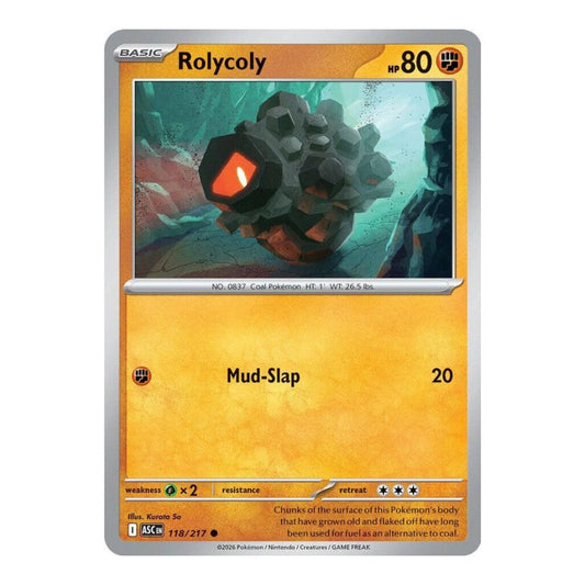 ME: Ascended Heroes (ASC) - Rolycoly (#118/217) (Near Mint)