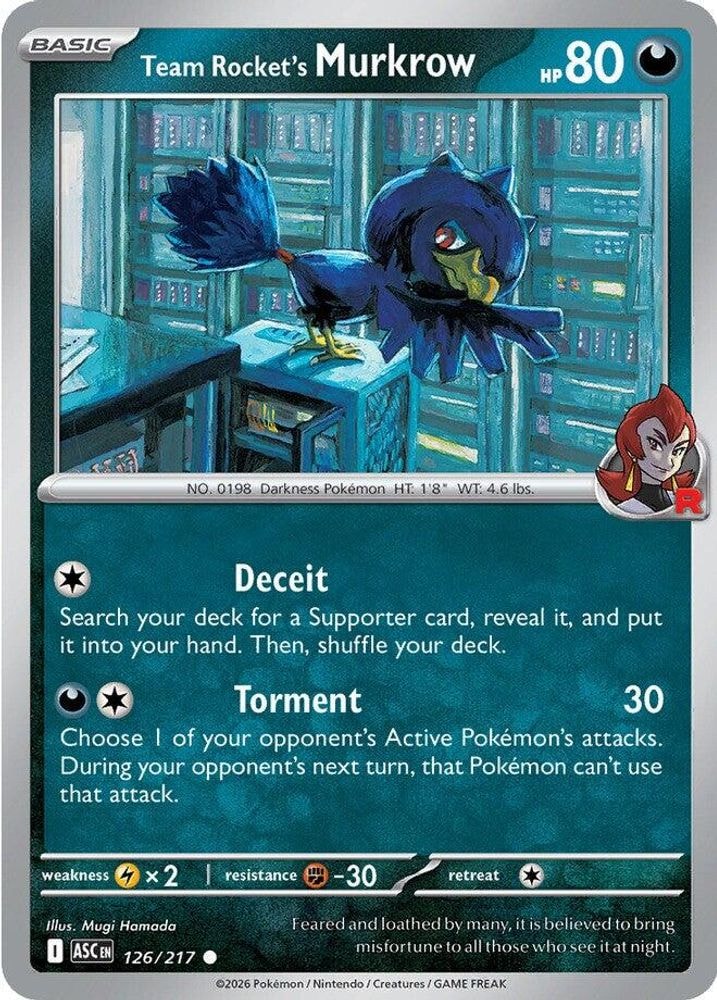 ME: Ascended Heroes (ASC) - Team Rocket's Murkrow (#126/217, Common) ()