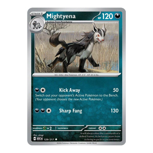 ME: Ascended Heroes (ASC) - Mightyena - 129/217 (#129/217) (Near Mint)