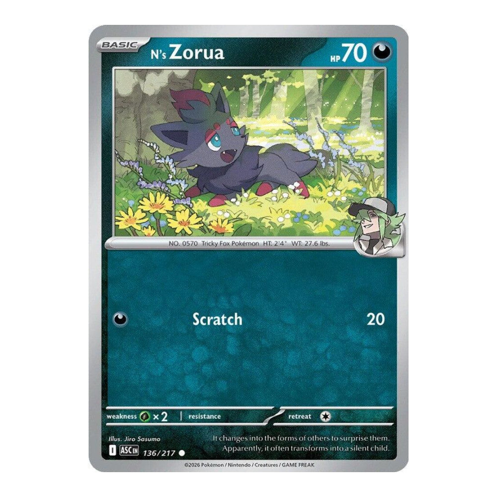 ME: Ascended Heroes (ASC) - N's Zorua (#136/217) (Near Mint)