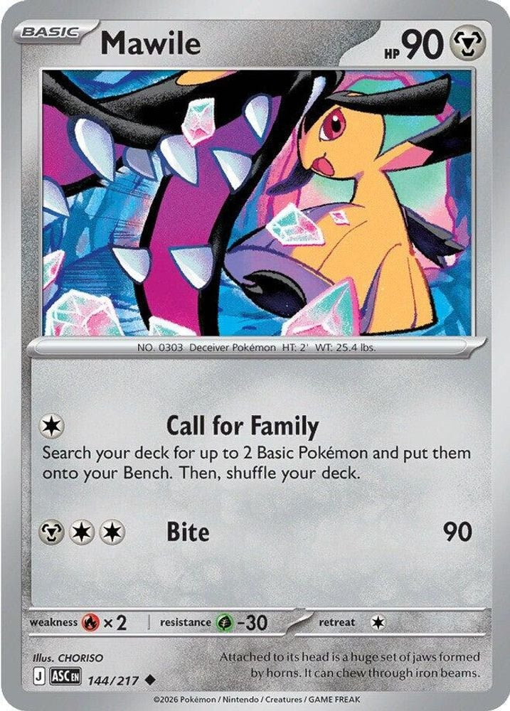 ME: Ascended Heroes (ASC) - Mawile - 144/217 (#144/217, Uncommon) ()