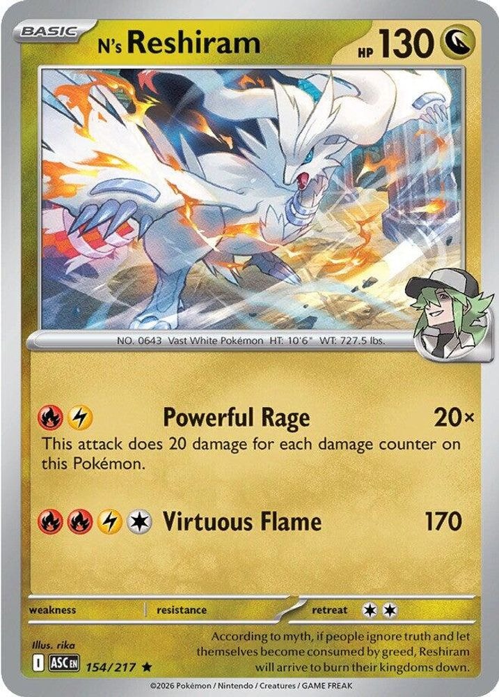 ME: Ascended Heroes (ASC) - N's Reshiram (#154/217, Rare) ()
