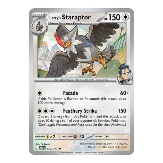 ME: Ascended Heroes (ASC) - Larry's Staraptor - 170/217 (#170/217) (Near Mint)