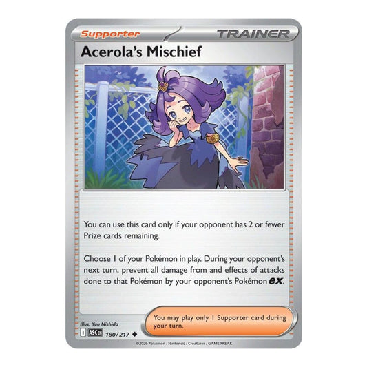ME: Ascended Heroes (ASC) - Acerola's Mischief (#180/217) (Near Mint)