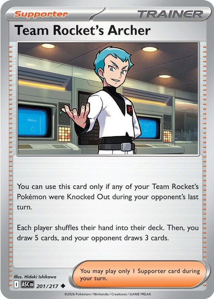 ME: Ascended Heroes (ASC) - Team Rocket's Archer (#201/217, Uncommon) ()