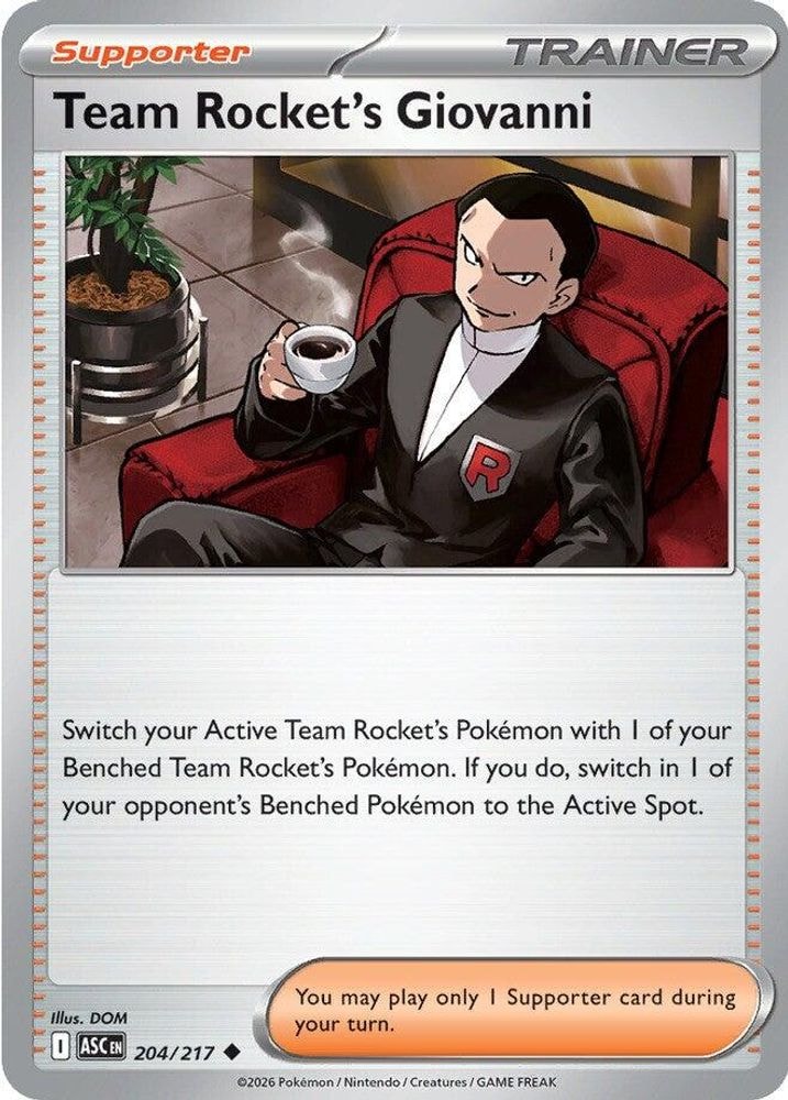ME: Ascended Heroes (ASC) - Team Rocket's Giovanni (#204/217, Uncommon) ()