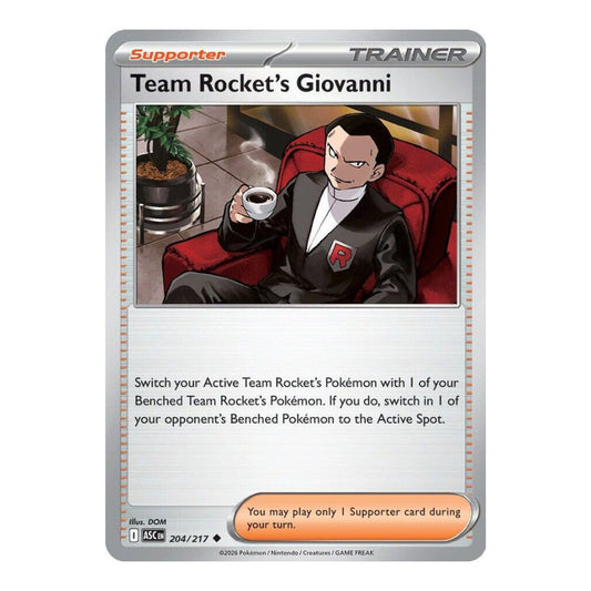 ME: Ascended Heroes (ASC) - Team Rocket's Giovanni (#204/217) (Near Mint)