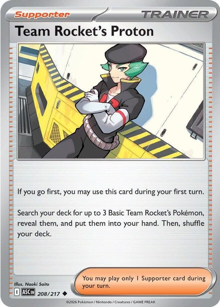 ME: Ascended Heroes (ASC) - Team Rocket's Proton (#208/217, Uncommon) ()