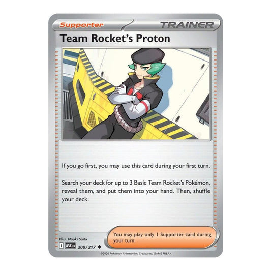 ME: Ascended Heroes (ASC) - Team Rocket's Proton (#208/217) (Near Mint)