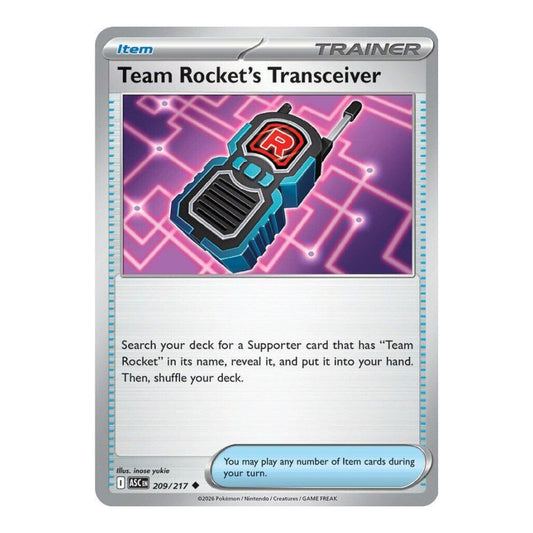 ME: Ascended Heroes (ASC) - Team Rocket's Transceiver - 209/217 (#209/217) (Near Mint)