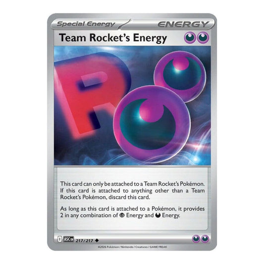 ME: Ascended Heroes (ASC) - Team Rocket's Energy (#217/217) (Near Mint)