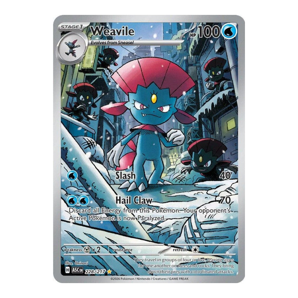 ME: Ascended Heroes (ASC) - Weavile - 228/217 (#228/217) (Near Mint)