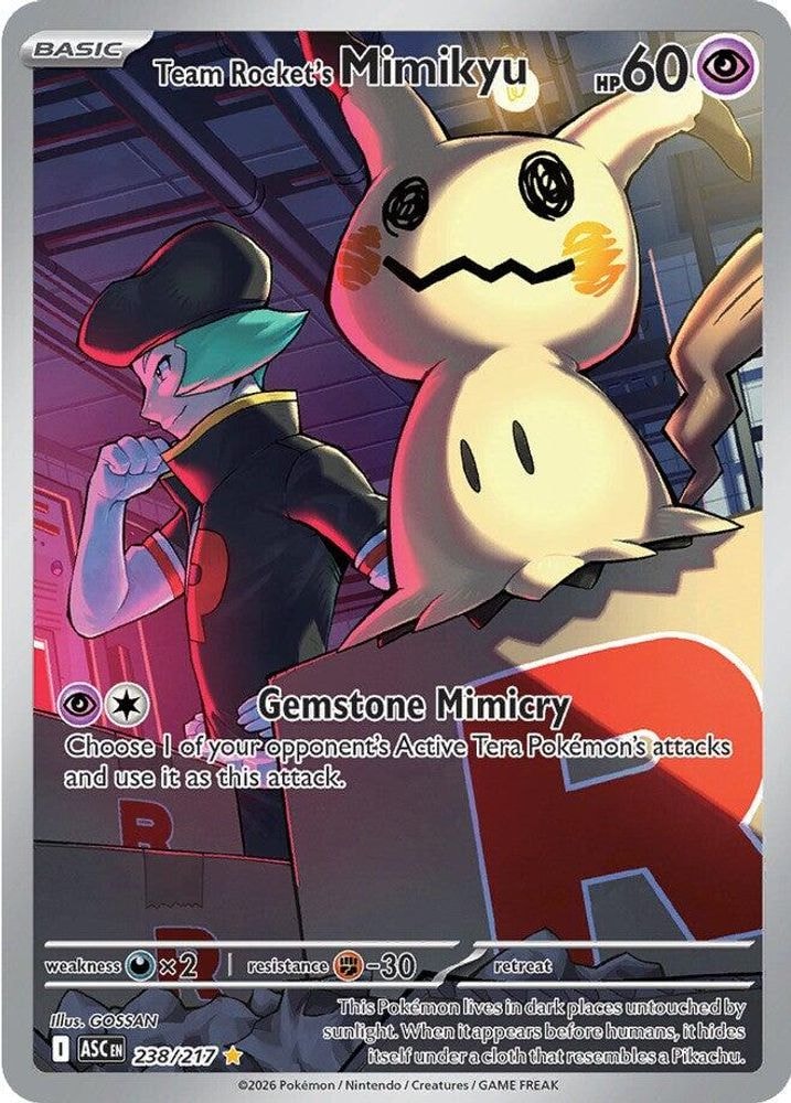 ME: Ascended Heroes (ASC) - Team Rocket's Mimikyu - 238/217 (#238/217, Illustration Rare) ()
