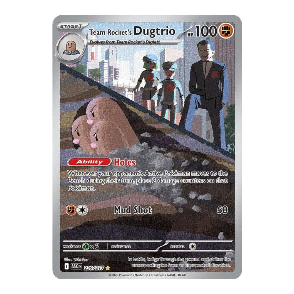 ME: Ascended Heroes (ASC) - Team Rocket's Dugtrio - 239/217 (#239/217) (Near Mint)