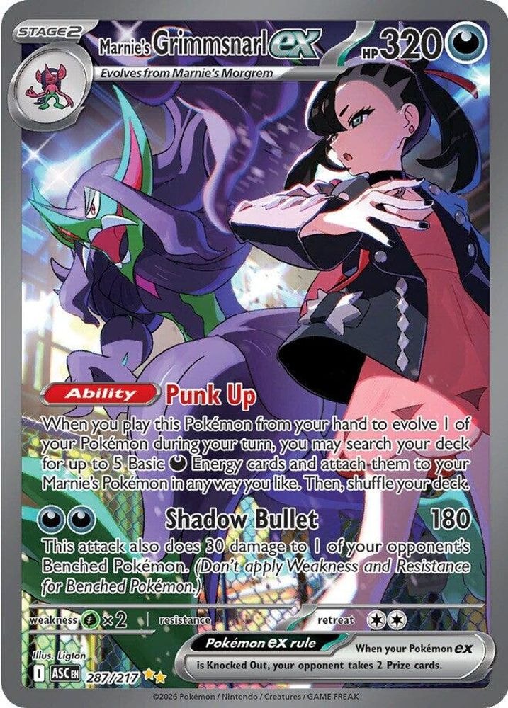 ME: Ascended Heroes (ASC) - Marnie's Grimmsnarl ex (#287/217, Special Illustration Rare) ()