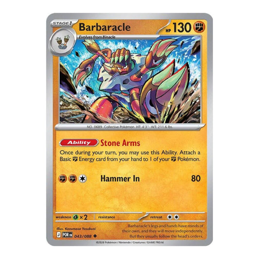 ME03: Perfect Order (POR) - Barbaracle (#043/088) (Near Mint)