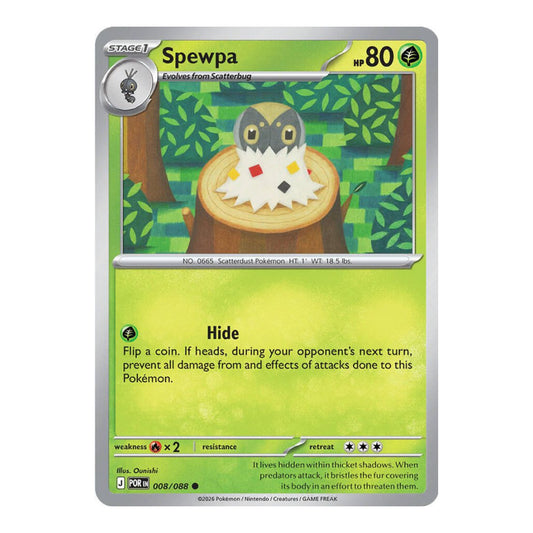 ME03: Perfect Order (POR) - Spewpa 008 088 (#008/088) (Near Mint)