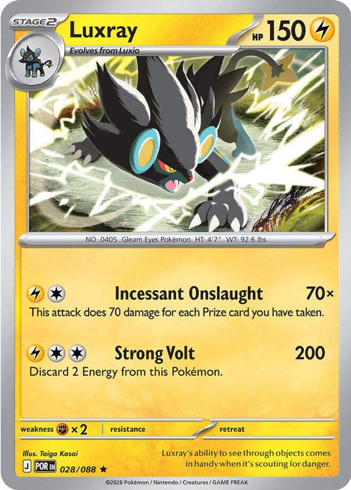 ME03: Perfect Order (POR) - Luxray (#028/088, Rare) ()