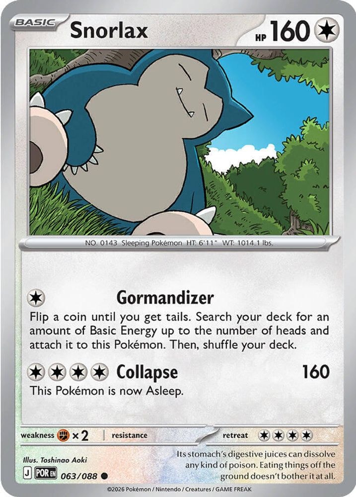 ME03: Perfect Order (POR) - Snorlax (#063/088, Common) ()