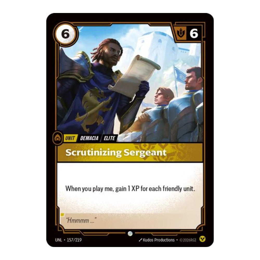 Unleashed (UNL) - Scrutinizing Sergeant (#157/219) (Near Mint)
