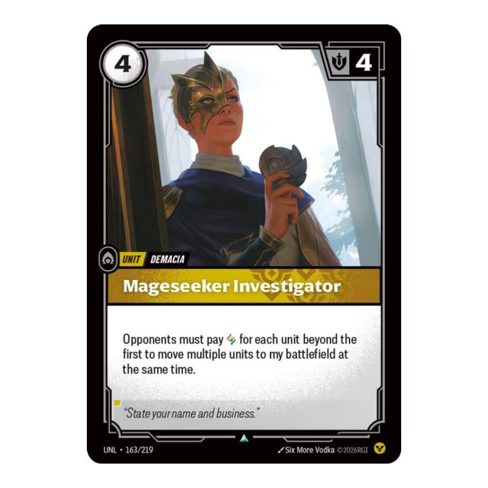 Unleashed (UNL) - Mageseeker Investigator (#163/219) (Near Mint)