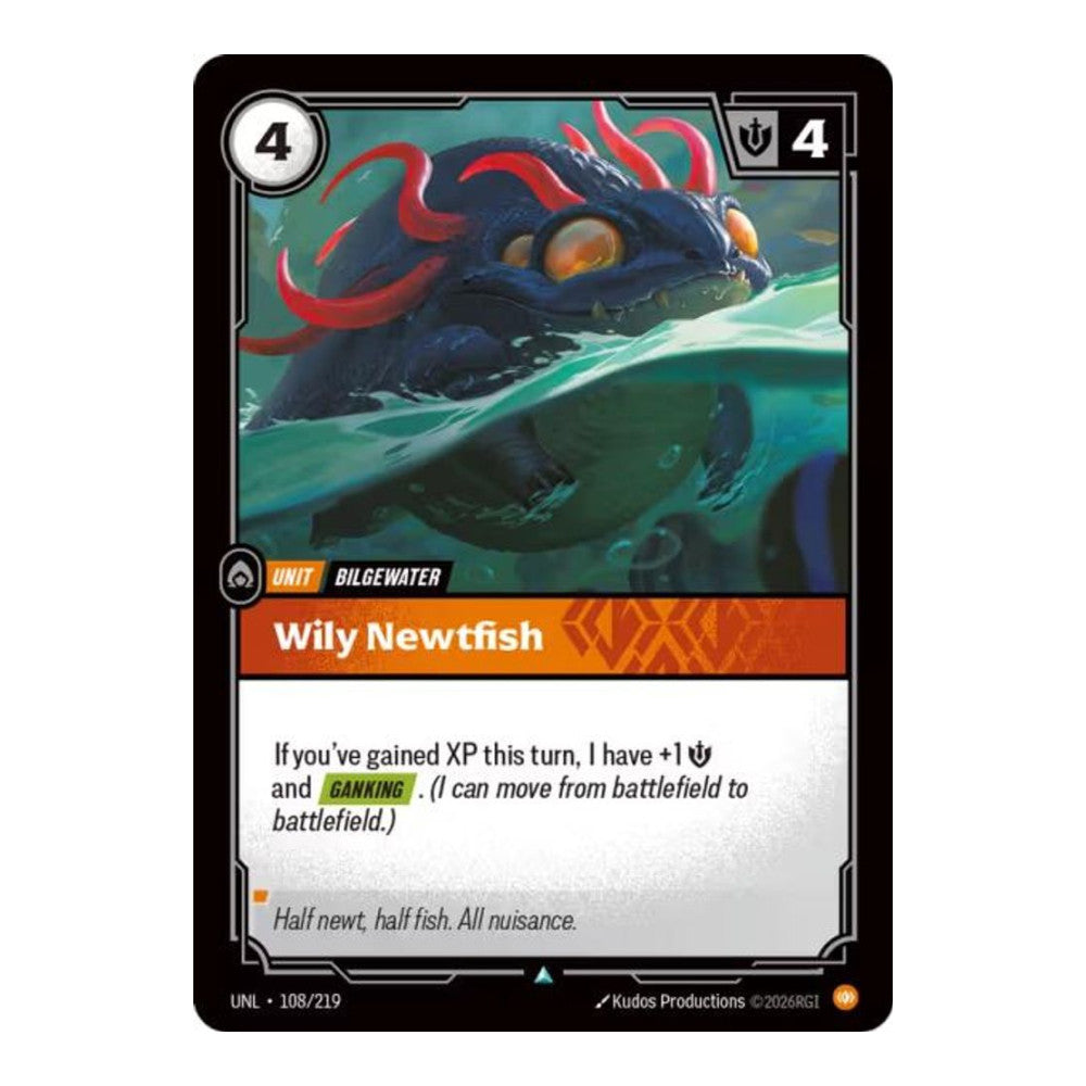 Unleashed (UNL) - Wily Newtfish (#108/219) (Near Mint)