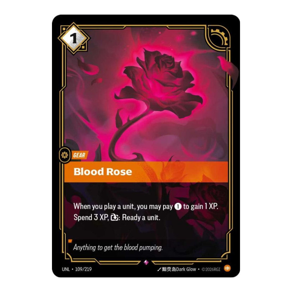 Unleashed (UNL) - Blood Rose (#109/219) (Near Mint)