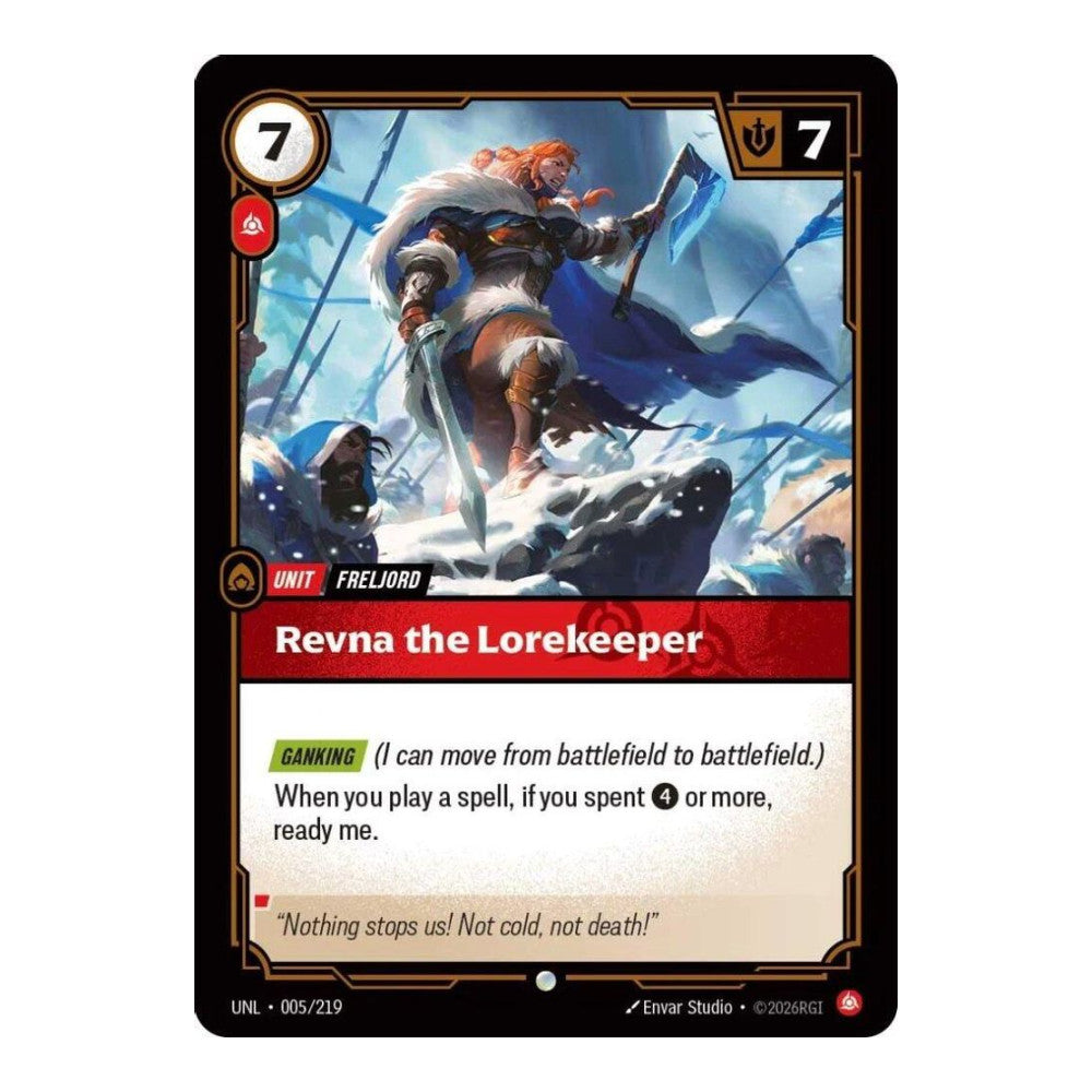 Unleashed (UNL) - Revna the Lorekeeper (#005/219) (Near Mint)