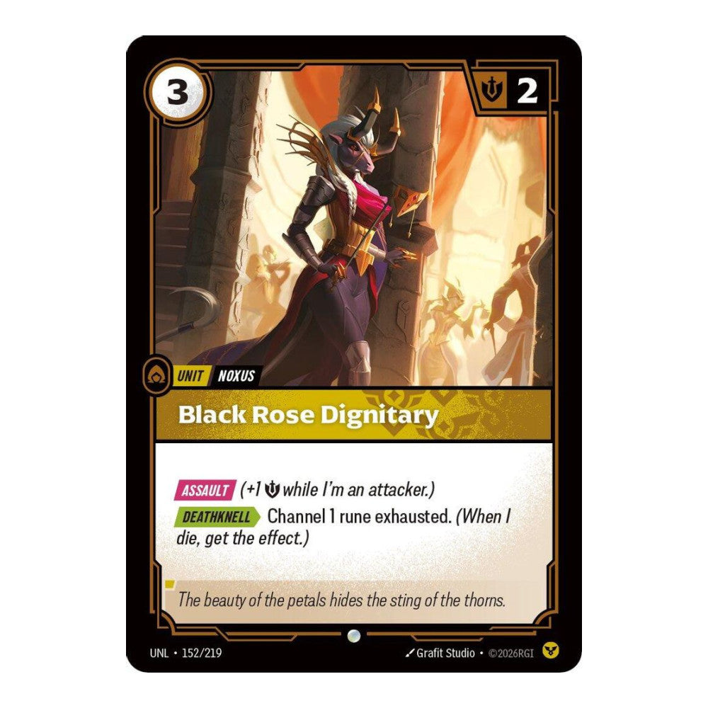 Unleashed (UNL) - Black Rose Dignitary (#152/219) (Near Mint)